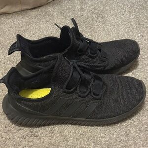 Adidas Men’s Black Sneakers with Knit Design